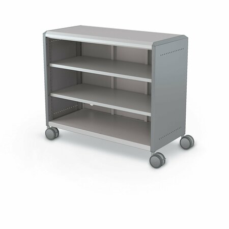 MOORECO Compass Cabinet Maxi H2 With Shelves Cool Grey 36.1in H x 42in W x 19.2in D B3A1B1D1X0